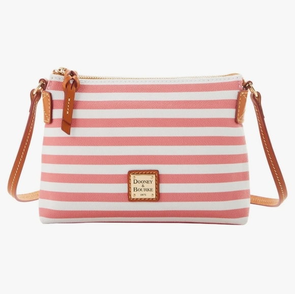 Dooney & Bourke Sullivan Crossbody Pouchette Watermelon Stripes - Picture 2 of 9